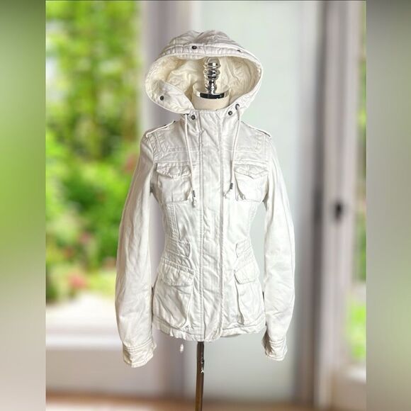 🔥 Ruehl No. 925 Insulated Winter Snow Ski Waxed Cotton Silk Jacket Coat Parka S - Picture 5 of 16